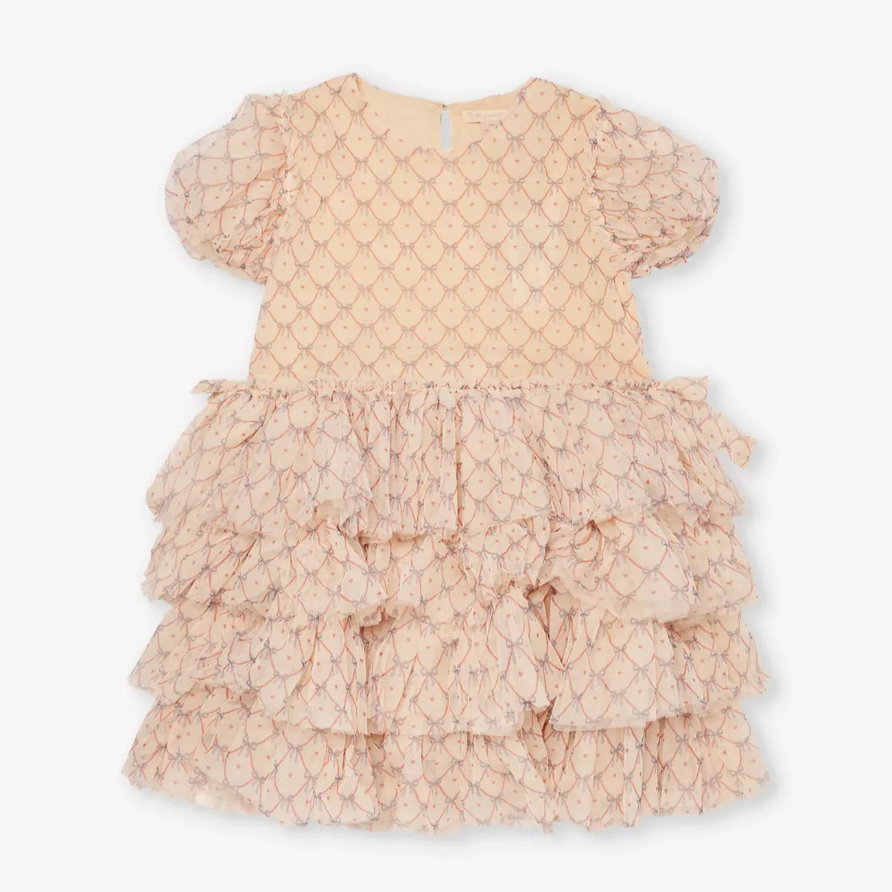 Fay Print Tulle Party Dress (Check Bowie)